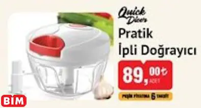 QUİCK DİCER PRATİK İPLİ DOĞRAYICI